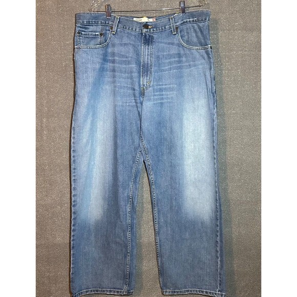 Mens Levi's 569 jeans 38 x 30 - Loose Straight Blue Denim Medium Wash Relax Fit - Picture 1 of 9